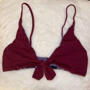 san lorenzo reversible tie front top